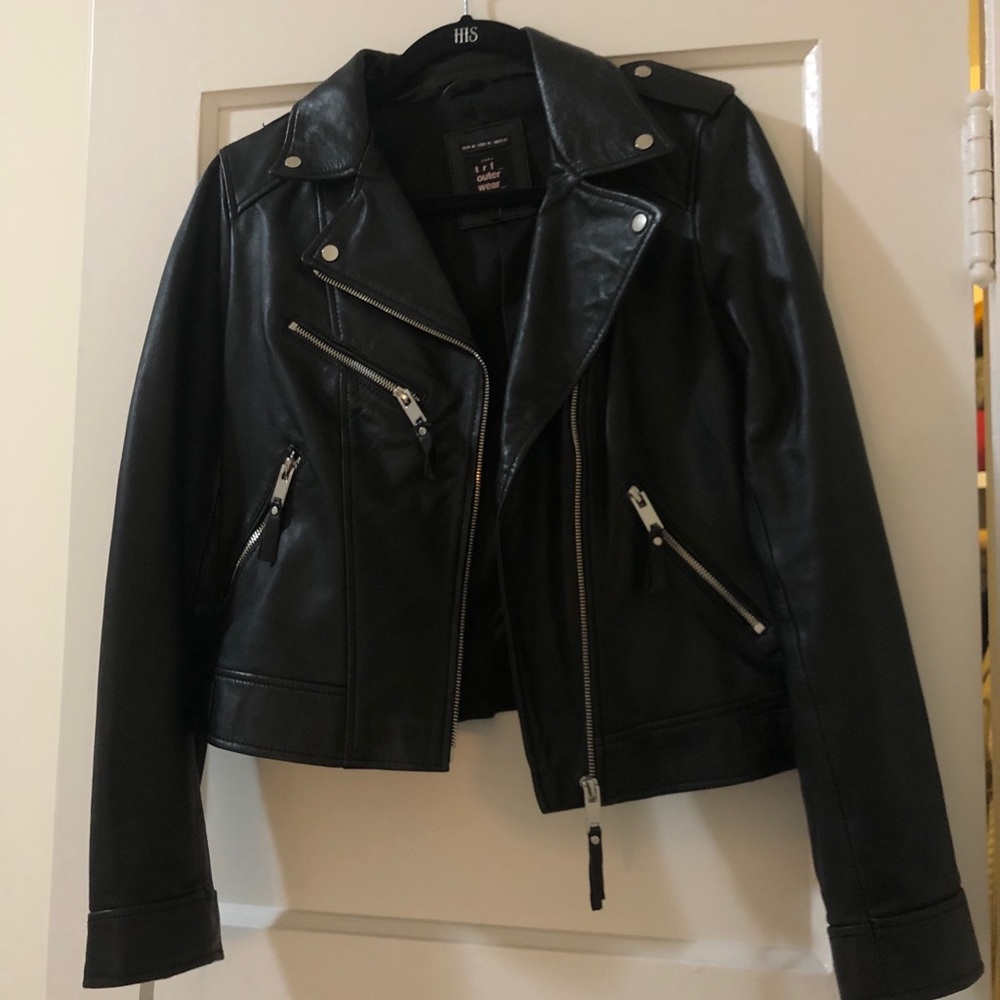 Zara 100% Leather Jacket